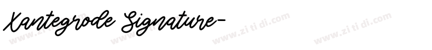 Xantegrode Signature字体转换